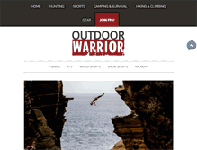 Tablet Screenshot of outdoorwarrior.com